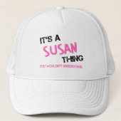 Susan ding dat je niet zou begrijpen trucker pet (Voorkant)