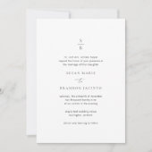 Susan Elegant Modern Wedding Kaart (Voorkant)