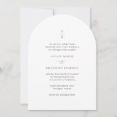 Susan Elegant Modern Wedding Kaart (Voorkant)