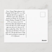 Susan Fearing Clipper zeilschip 1900 Briefkaart (Achterkant)