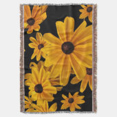 Susan Flowers Floral Throw Blanket Deken (Voorkant Verticaal)
