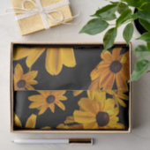 Susan Flowers Floral Tissue Paper (zwart-wit) Tissuepapier (Geschenk)