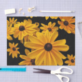 Susan Flowers Floral Tissue Paper (zwart-wit) Tissuepapier (Craft)