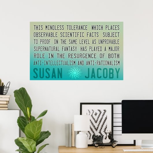 Susan Jacoby | Mindless Tolerance Poster (Thuiskantoor)