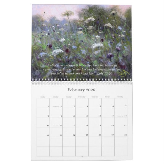 Susan Jenkins Floral Art Calendar Kalender (Feb 2026)