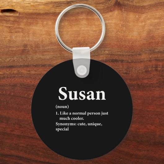 Susan Name Definition Funny D  Sleutelhanger (Voorkant)