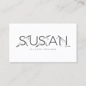SUSAN Name Pilates Instructor Visitekaartje (Voorkant)