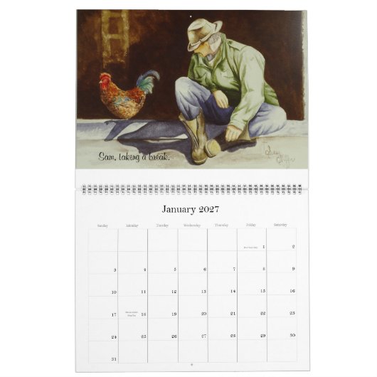 Susan Shaffer's Art Calendar Kalender (Jan 2027)
