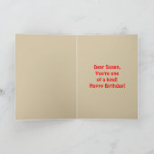 Susan Shoes Happy Birthday Kaart (Binnen)
