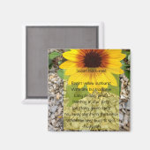 Susan zwartogig gedicht magneet (Voorkant / Achterkant)