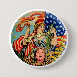 Susana Martinez voor President 2016 Ronde Button 7,6 Cm