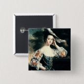 Susanna Hope Vierkante Button 5,1 Cm (Voorkant /achterkant)