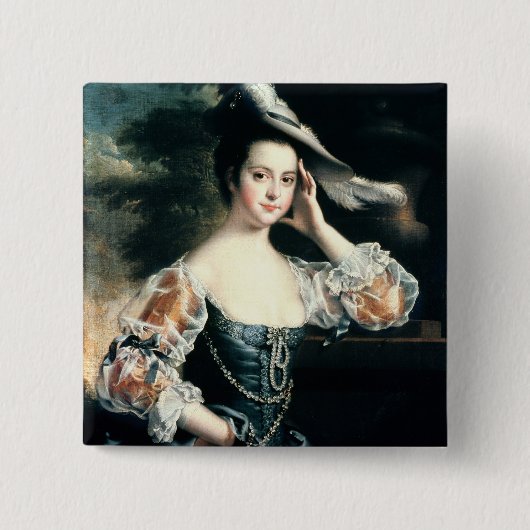Susanna Hope Vierkante Button 5,1 Cm (Voorkant)