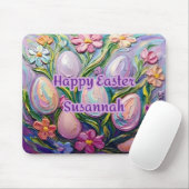 SUSANNAH ~ 3D PAAS Eieren Bloemen ~ Muismat (Met muis)