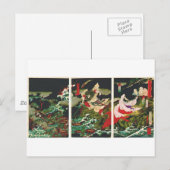 Susano slaying the Yamata-no-Orochi ca. 1870's Briefkaart (Voorkant / Achterkant)