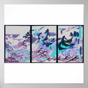 Susano slaying the Yamata-no-Orochi ca. 1870's Poster