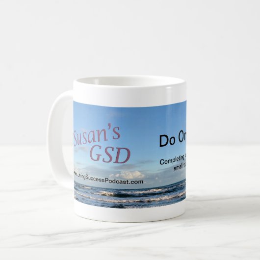 Susan's GSD-reeks doet nog één koffie-Mok Koffiemok (Voorkant links)