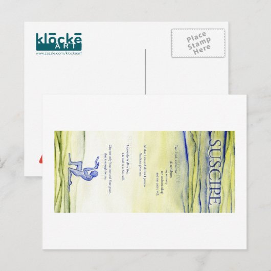 Suscipe (gebed van St. Ignatius) Briefkaart (Voorkant / Achterkant)