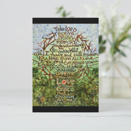 Suscipe Prayer of St. Ignatius, Take Lord, Receive (Staand voorkant)