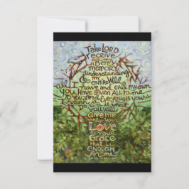 Suscipe Prayer of St. Ignatius, Take Lord, Receive