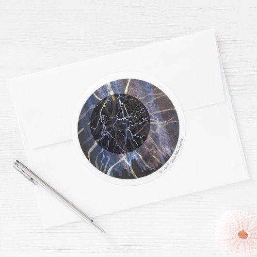 Susea Blu Studios Brandsticker Ronde Sticker (Envelop)