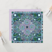 Susea Blu Studios Feather Mandela Kaart (Voorkant / Achterkant in situ)