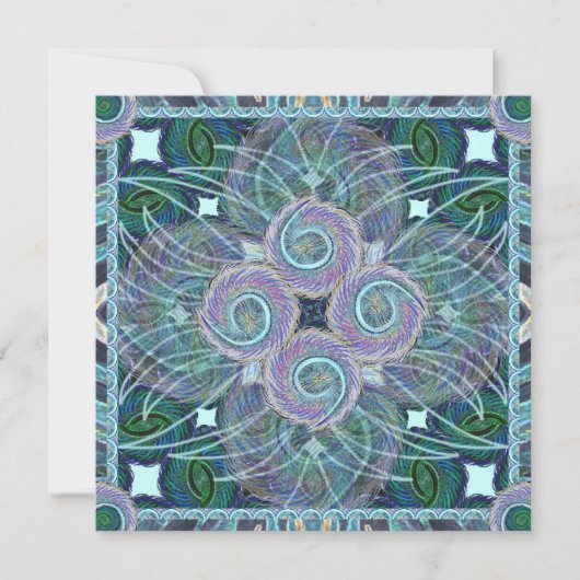 Susea Blu Studios Feather Mandela Kaart (Voorkant)