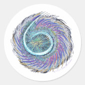 Susea Blu Studios Luchtsticker Ronde Sticker (Voorkant)