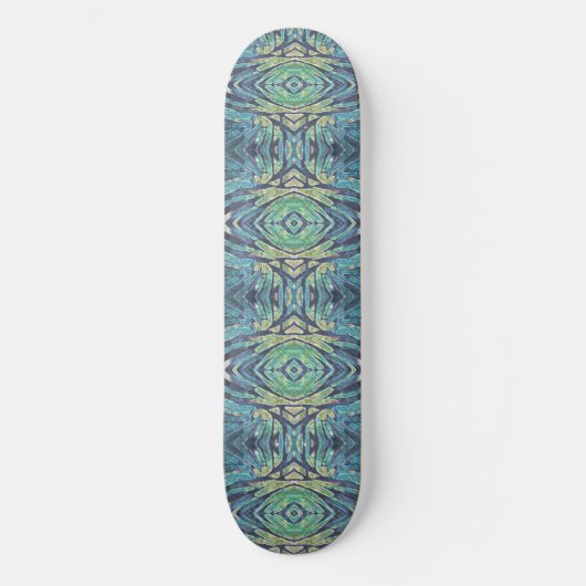 Susea Blu Studios Peacock Skateboard Deck (Voorkant)