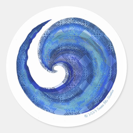 Susea Blu Studios Water Sticker (Voorkant)