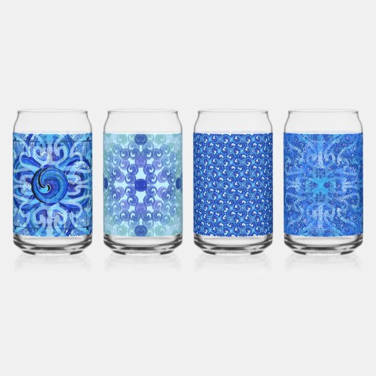 Susea Blu Studios Wave Can-bril Blikvorm Glas (Achterkant)