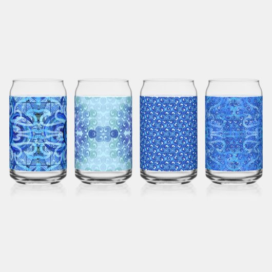 Susea Blu Studios Wave Can-bril Blikvorm Glas (Links)