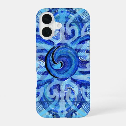 Susea Blu Studios Wave iPhone Case 16 Hoesje (Achterkant)