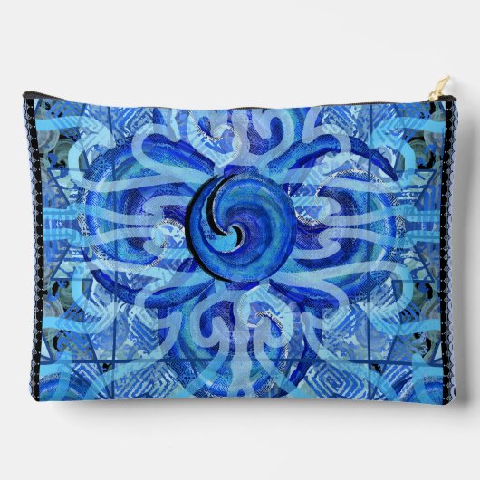 Susea Blu Studios Wave Pouch (groot) Etui (Achterkant)