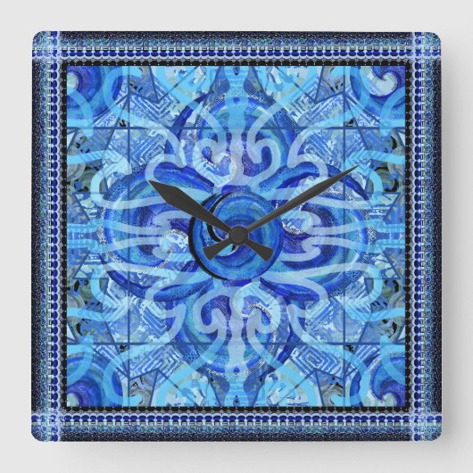 Susea Blue Studios Wave Mandela Klok (Voorkant)