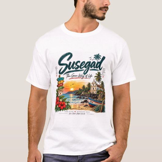 Susegad — De Goanese Levensstijl T-shirt (Voorkant)