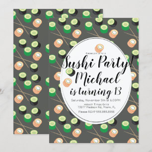 Sush Rolls Gray Birthday Hibachi Restaurant Kaart