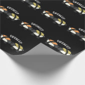 Susheep Funny Sushi Sheep Pun Dark BG Cadeaupapier (Hoek)