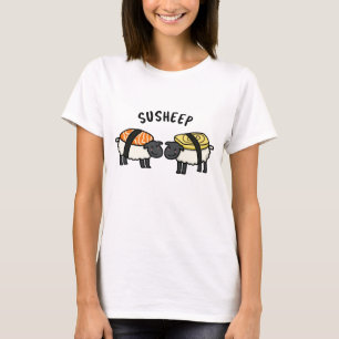 Susheep Funny Sushi Sheep Pun T-shirt
