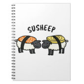 Susheep Grappige Sushi Schaap Strekking  Notitieboek (Voorkant)