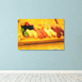 Sushi 寿司 canvas afdruk (Insitu (Houten vloer))