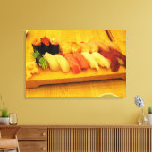 Sushi 寿司 canvas afdruk (Insitu (Woonkamer))