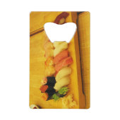 Sushi 寿 司 creditkaart flessenopener (Voorkant)