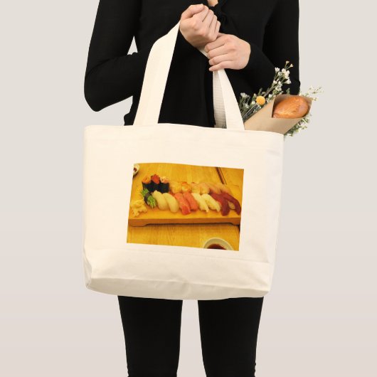 Sushi 寿 司 grote tote bag (Voorkant (product))