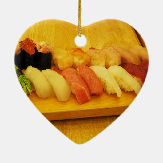 Sushi 寿 司 keramisch ornament (Achterkant)