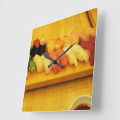 Sushi 寿 司 vierkante klok (Hoek)