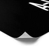 Sushi A-fish-Cionado Funny Food Fish Pun Dark BG Poster (Hoek)