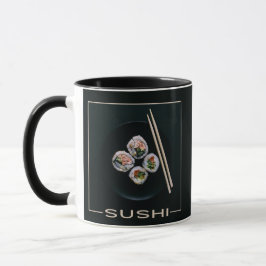 Sushi aangepaste monogram mokken