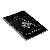 Sushi aangepaste naam notitieboek (Rechterzijde)