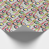 Sushi achtergrond cadeaupapier (Hoek)